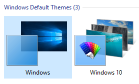 How to change theme in Windows 10