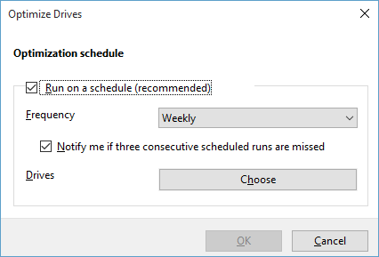 Scheduled Optimization