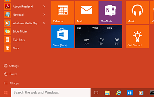 How to change start menu color in Windows 10