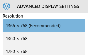 How to change screen resolution in Windows 10