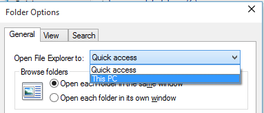 Open File Explorer to This PC